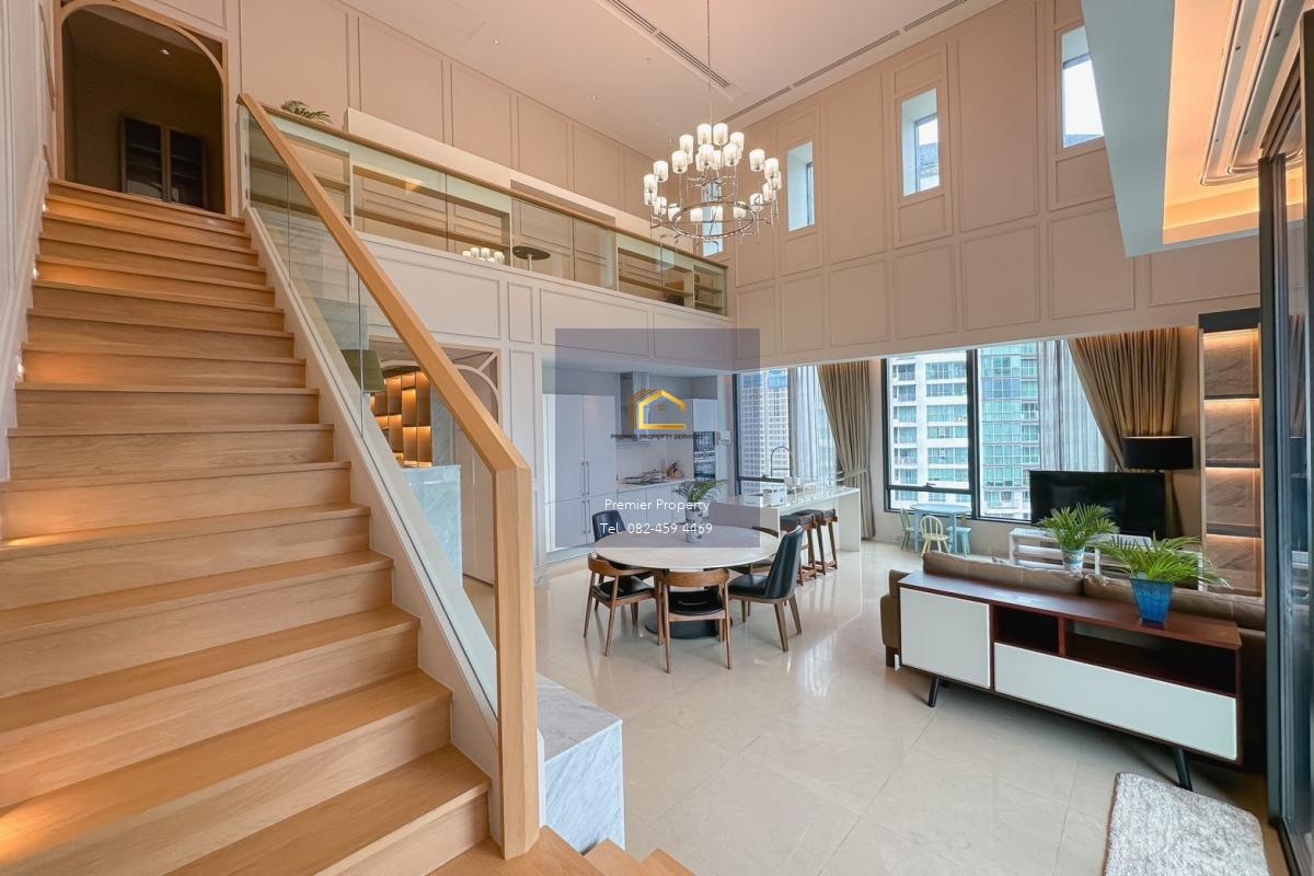 For Rent Fully furnished Duplex 3 bedrooms, 3 bathrooms Sindhorn Residence