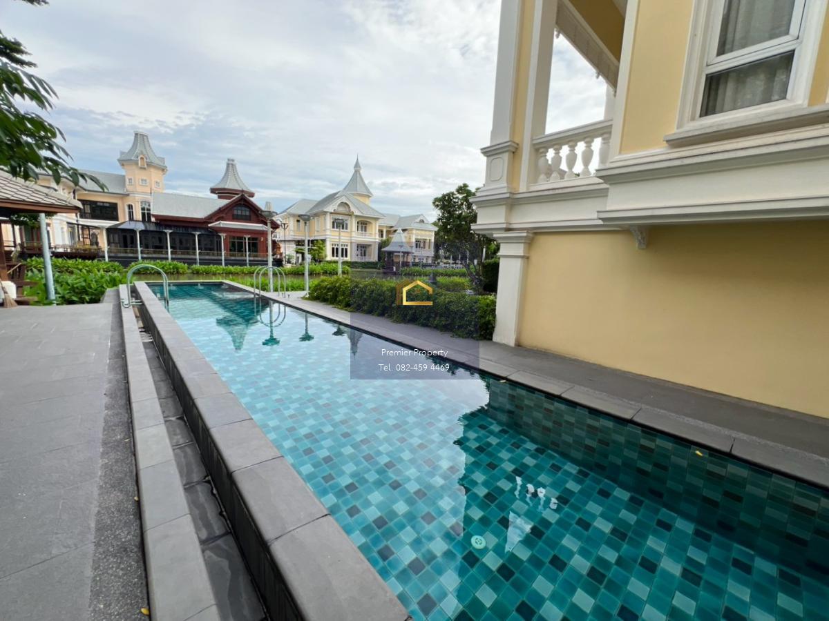 ขายคฤหาสน์ติดทะเลสาบ โครงการหมู่บ้าน The Royal Residence บ้านเดี่ยวหรู 165 ล้านบาท บนที่ดินใหญ่เกือบ 1 ไร่ บนถนนประเสริฐมนูกิจ